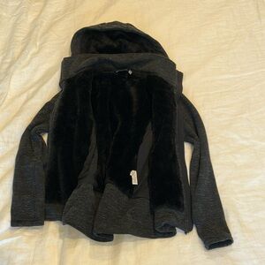 Cozy Athleta Hooded Jacket with Faux Fur Lining